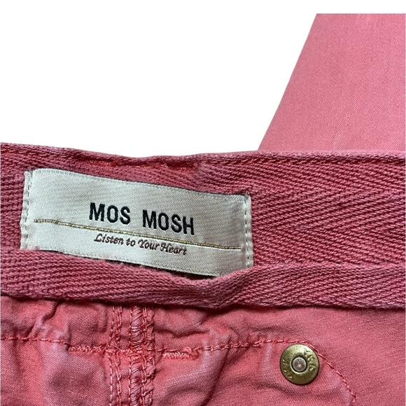 MOS MOSH Cotton Spandex Valerian Skinny Pant in Faded Rose Multi Pocket Sz 27 - Picture 4 of 11